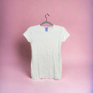 Gap Maternity White Cotton Short sleeve summer spring casual top